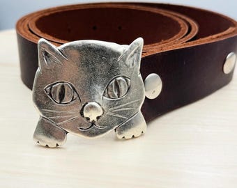猫のベルトバックル、動物のバックル、猫のベルトアクセサリー、猫の