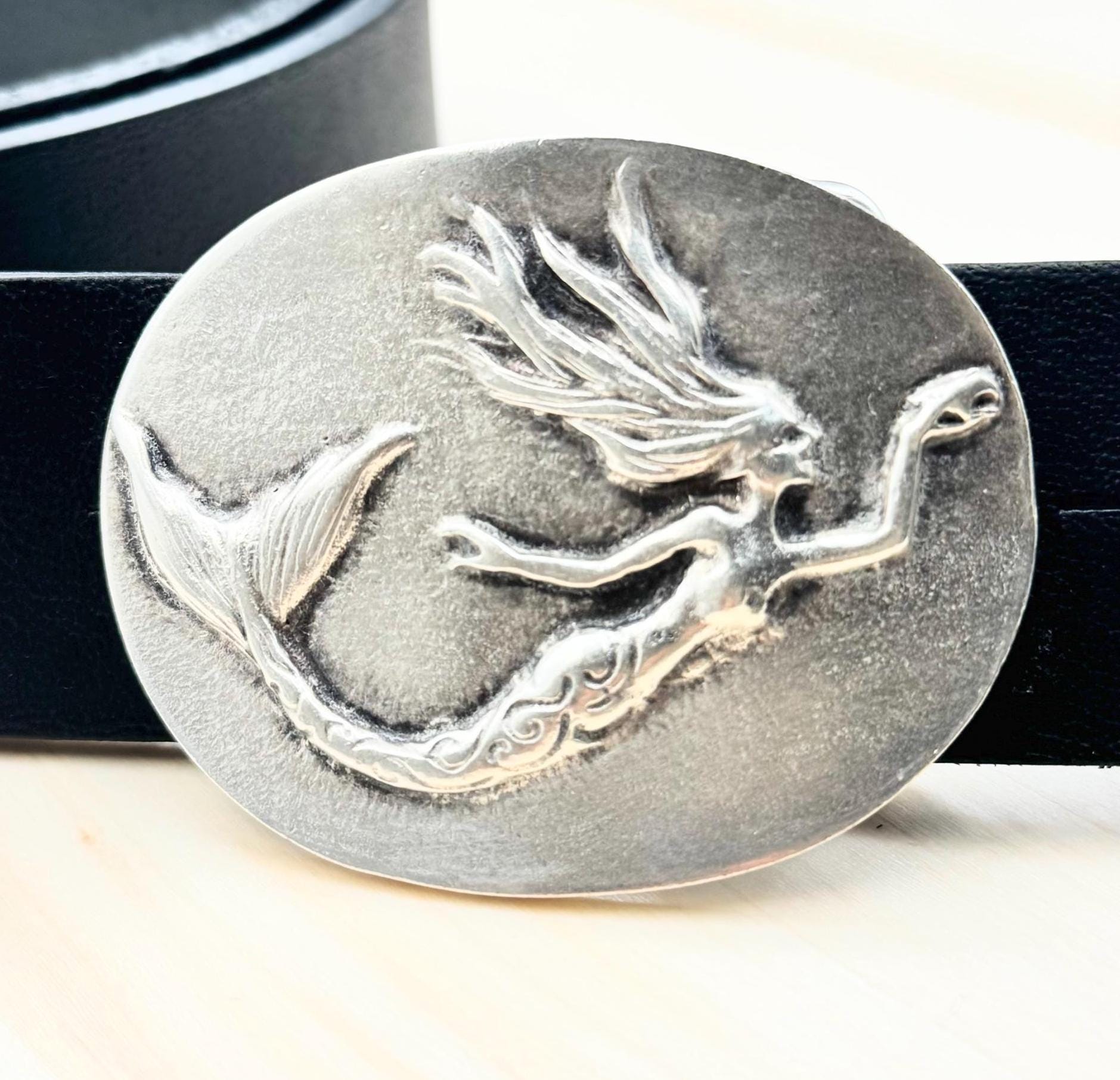 Vintage Silver Seashell Belt Buckle / Pendant Large ocean pendant mermaid large Silver Seashell Belt Buckle: Zamak Ocean Lover Gift - Etsy main image 3