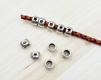 10 cuentas de estrella de plata antigua: fabricación de joyas de aleación de zinc