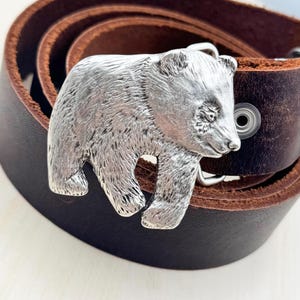 Silver Bear Belt Buckle - Etsy display picture 3