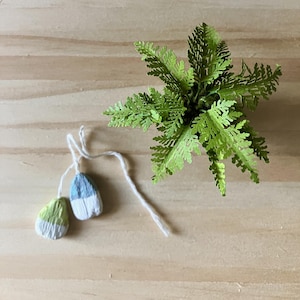 Miniature Buoy + Set of 2 + Miniature Beach Decor + Sailboat Buoy + 1:12 Scale
