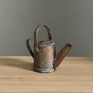 Patina Copper Watering Can + 1:12 Scale