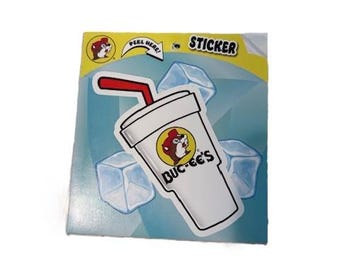 Buc-ee's Buc Cup Sticker - FREE SHIPPING! Made in USA