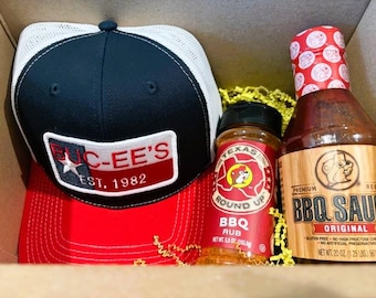 Buc-ees BBQ Gift Set with Baseball Hat