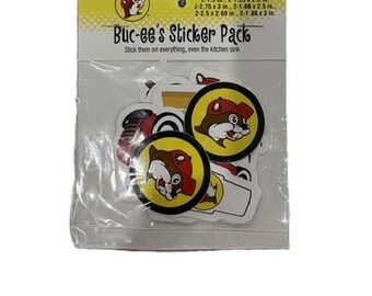 Buc-ees Colorful Sticker Pack (12) - FREE SHIPPING