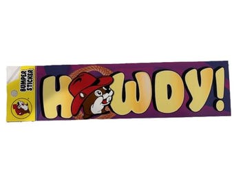 Buc-ees Sticker HOWDY! - FREE SHIPPING