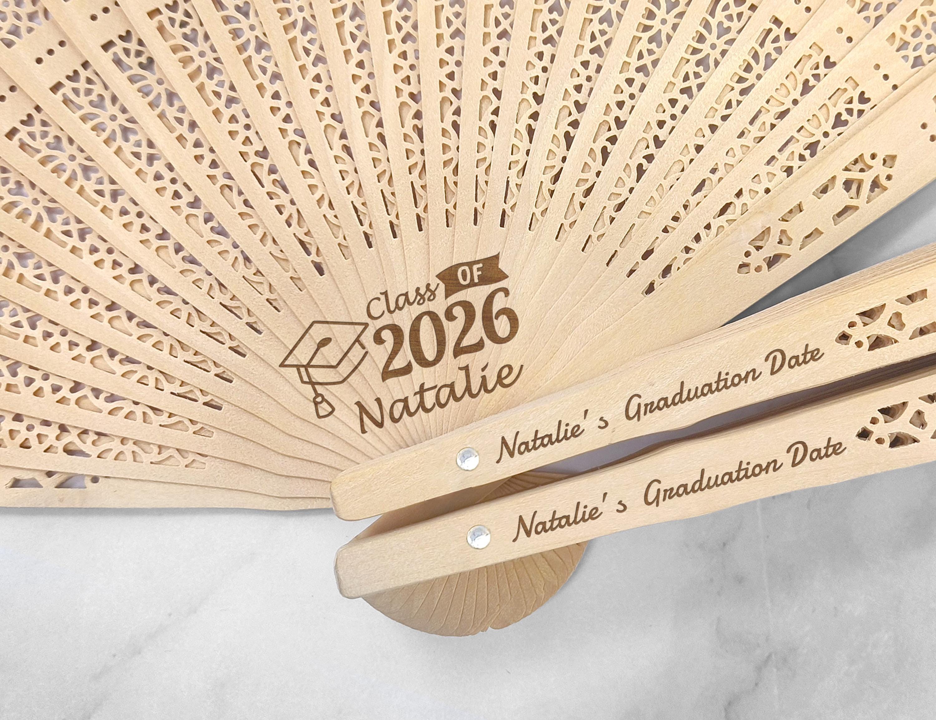 Graduation Clacking Fan Custom Wooden Graduation Fan: Class of 2026 Personalized Keepsake - Etsy