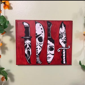 Horror Knives Painting