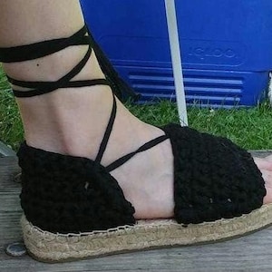 Espadrilles au crochet