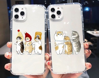 Cute Cat Funny Cartoon Phone Case For Iphone 11 12 Pro Max 13 Etsy