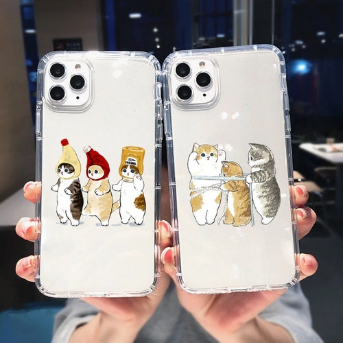 Cute Cat Funny Cartoon Phone Case For Iphone 11 12 Pro Max 13 Etsy