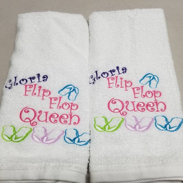 Flip Flop Towels Etsy
