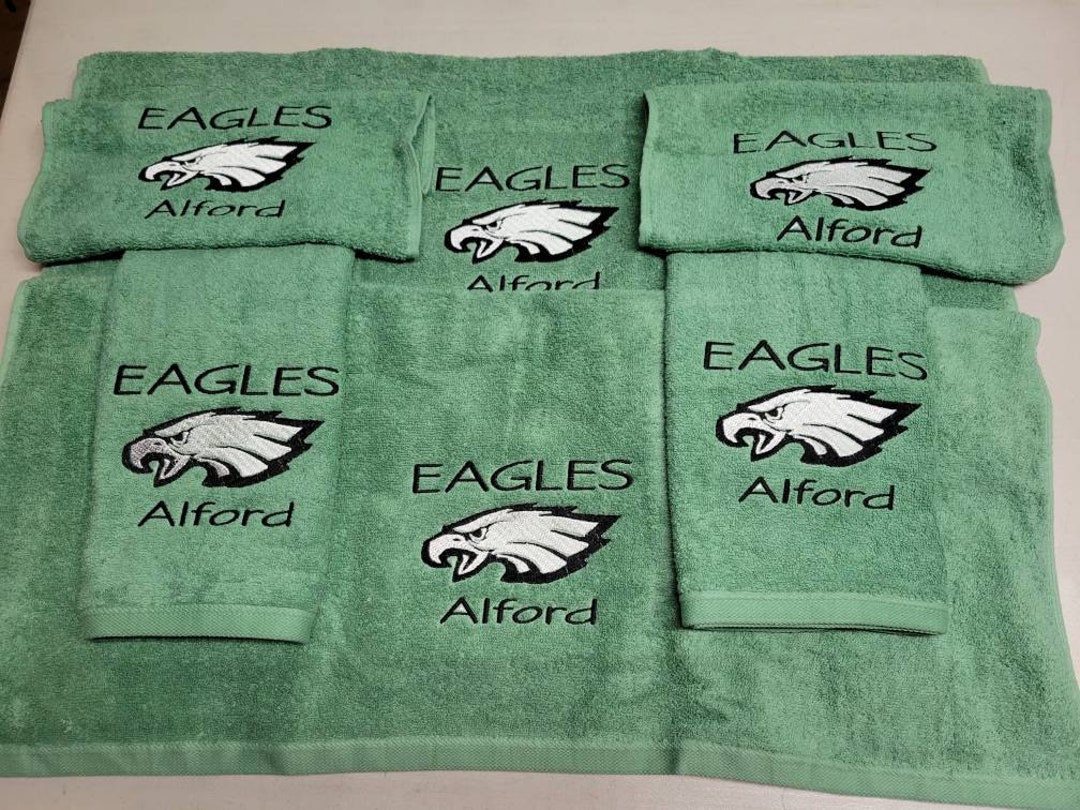 Philadelphia Eagles Bath Towels Personalized Gift Man Cave Etsy