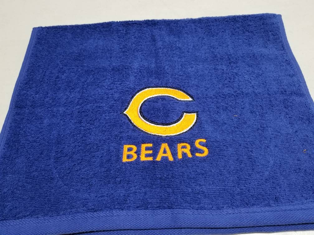 Chicago Bears Towel Personalized Gift Football Sports Team Etsy