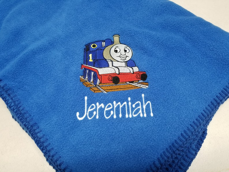 Personalized Thomas the Train Blanket Train Gift Idea Etsy