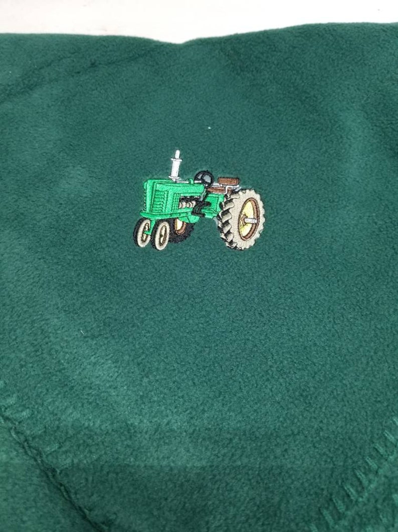 Tractor Blanket Personalized John Deere Inspired Blanket Etsy