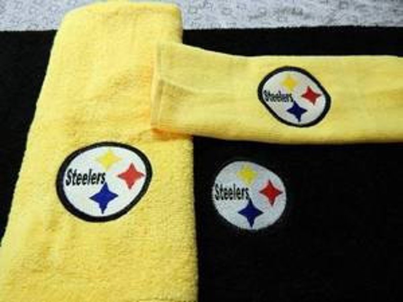 Pittsburgh Steelers Bathroom Towels Personalized Gift Man