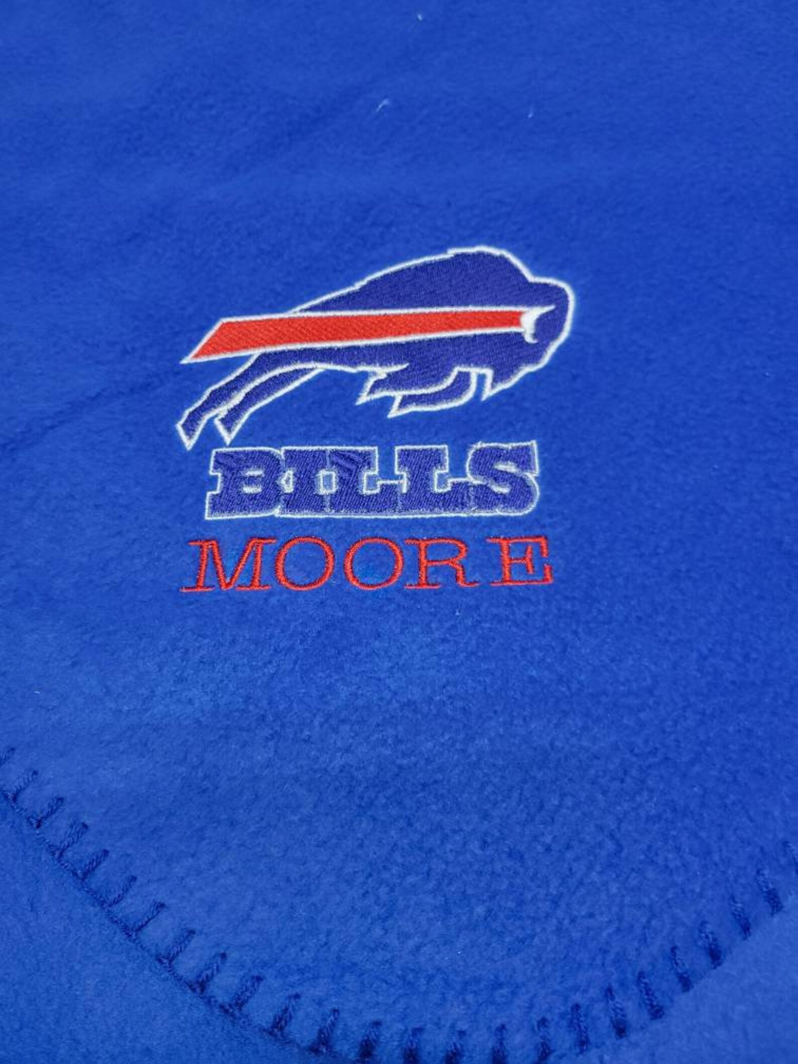 Buffalo Bills Football Blanket Personalized Blanket Buffalo Etsy