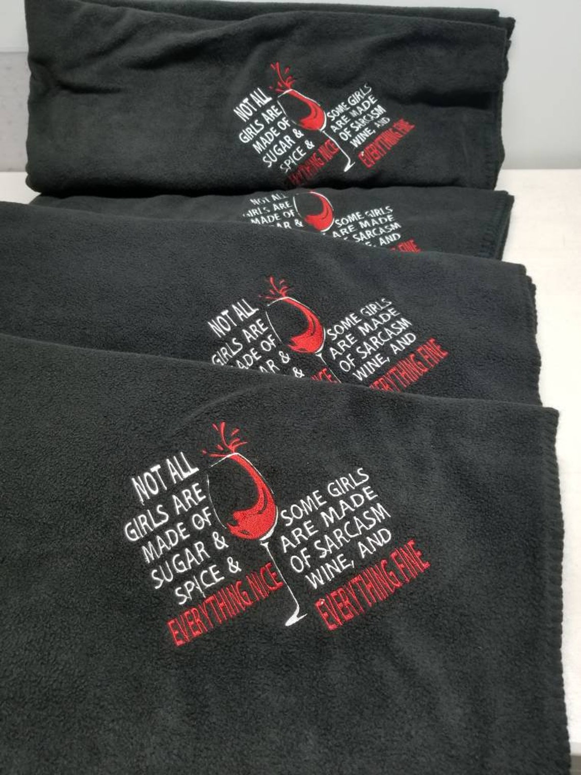 Wine Drinking Blanket personalized Ladies Night Out Wine Etsy