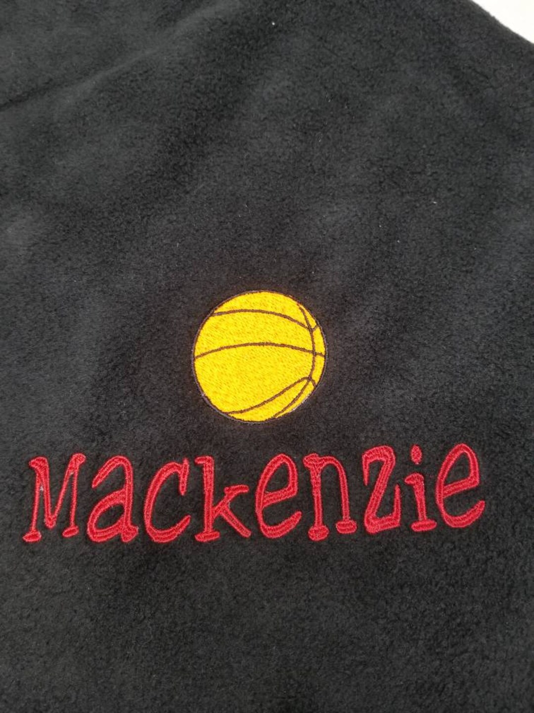 Personalized Basketball Blanket, Boys Basketball Team, Girls Basketball