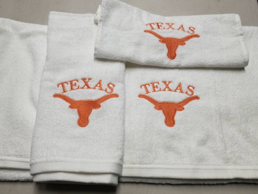 The University of Texas Football Bath Towel Set, Personalized College