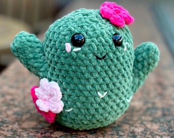 Cactus Girl/Crochet Cactus /Crochet Plush FigurePlush Cactus/Squishy Toy MADE TO ORDER