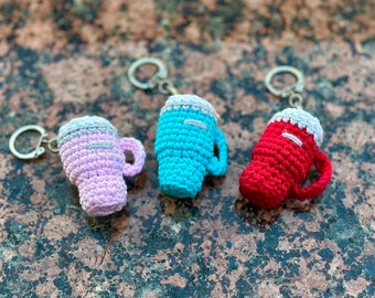 Teeny Tumbler Crochet Keychain/Water Tumbler Amigurumi Keychain/Cup Plush Keychain/TikTok Water Tumbler Accessory