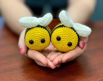 Mini bourdon au crochet - Petite abeille en peluche