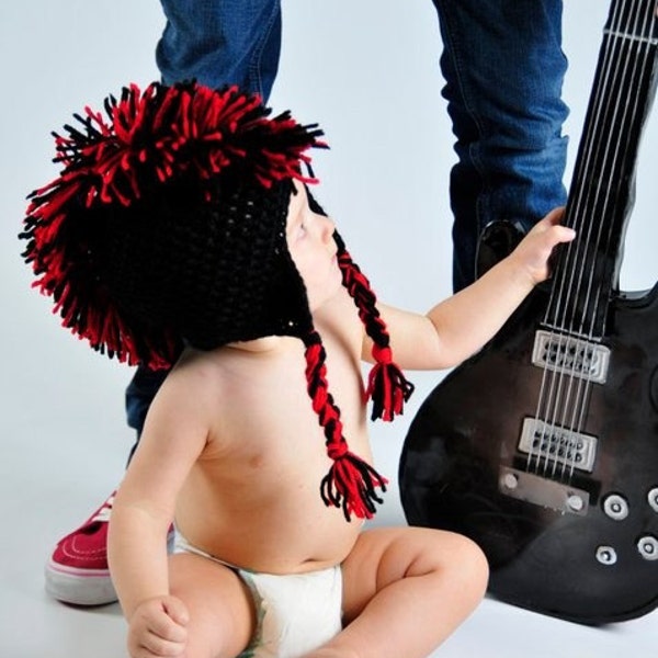 Rocker Dude Mohawk Hat  - Great for Photos or Cool, Rockin' Fun