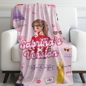 Personalized Name Blanket Tay Soft Plush Blanket Pink Football Theme Soft & Cozy Blanket for Era Version Fan Perfect Gift Holiday Season