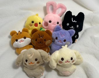 Aniteez Mini Plushies Schlüsselanhänger, Option für Stadiontasche verfügbar, Kpop Sammlerstück, Ateez Bias Doll, niedliches Ateez Geschenk für Freund, Familie, Freundin