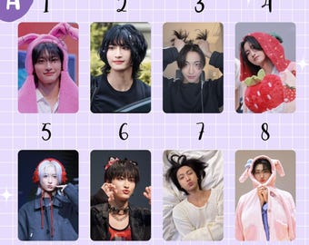 Seonghwa Ateez Anity Aniteez Photocards Set, San, Mingi, Seonghwa, Yeosang, Yunho, Jongho, Hongjoong, Wooyoung, Bias Pictures