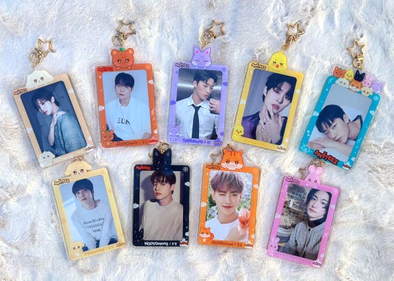 Aniteez, Ateez Photocard Holder, Aniteez Keychain, Bias picture holder keychain, San,Mingi,Hongjoong, Seonghwa,Yunho,Yeosang,Wooyoung Jungho