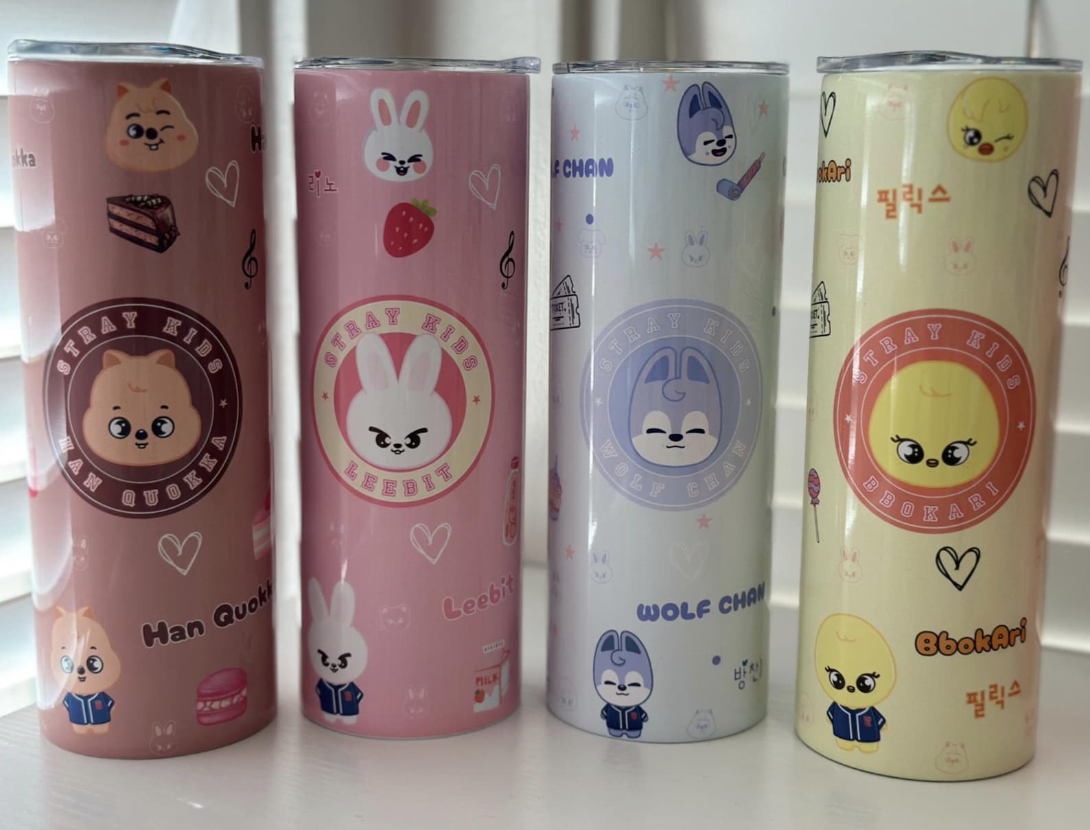 Skzoo, Stray Kids 20oz Metal Tumbler With Reusable Straw, Personalized ...