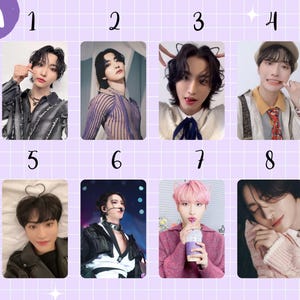 Seonghwa Ateez Anity Aniteez Fotokarten Set, San, Mingi, Seonghwa, Yeosang, Yunho, Jongho, Hongjoong, WooYoung, Bias Bilder