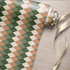 Vintage Pattern Wrapping Paper Gift Wrap Birthday Holiday Unique Christmas Wrapping Paper Personalized xmas Gift Wrapper
