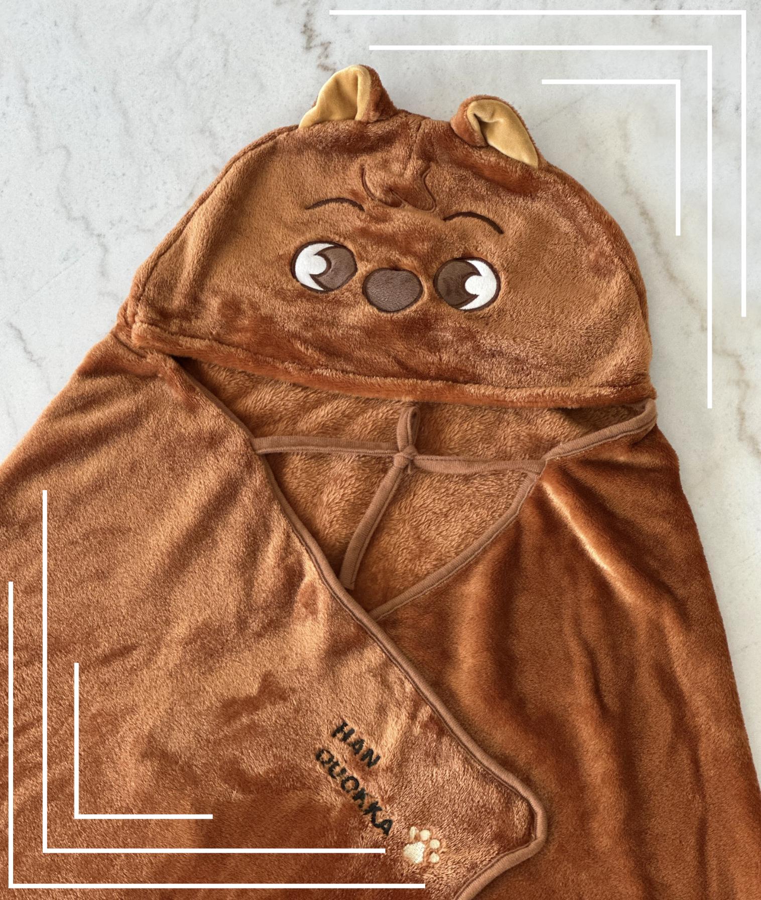 StrayKids Wolf Chan フード付きタオル HOOD TOWEL Skzoo Small Towel, Stray Kids Skzoo Soft Towel With Mini