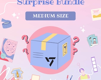 Seventeen STV Medium Size Surprise Bundle bias Bag Custom Merch Gift Bag Goodie Bag Bookmarks Keychains, Stickers Photocards, Photos & More!