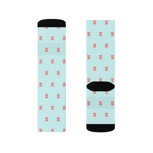 Disc Golf Basket Crew Socks - Gift for Disc Golfers