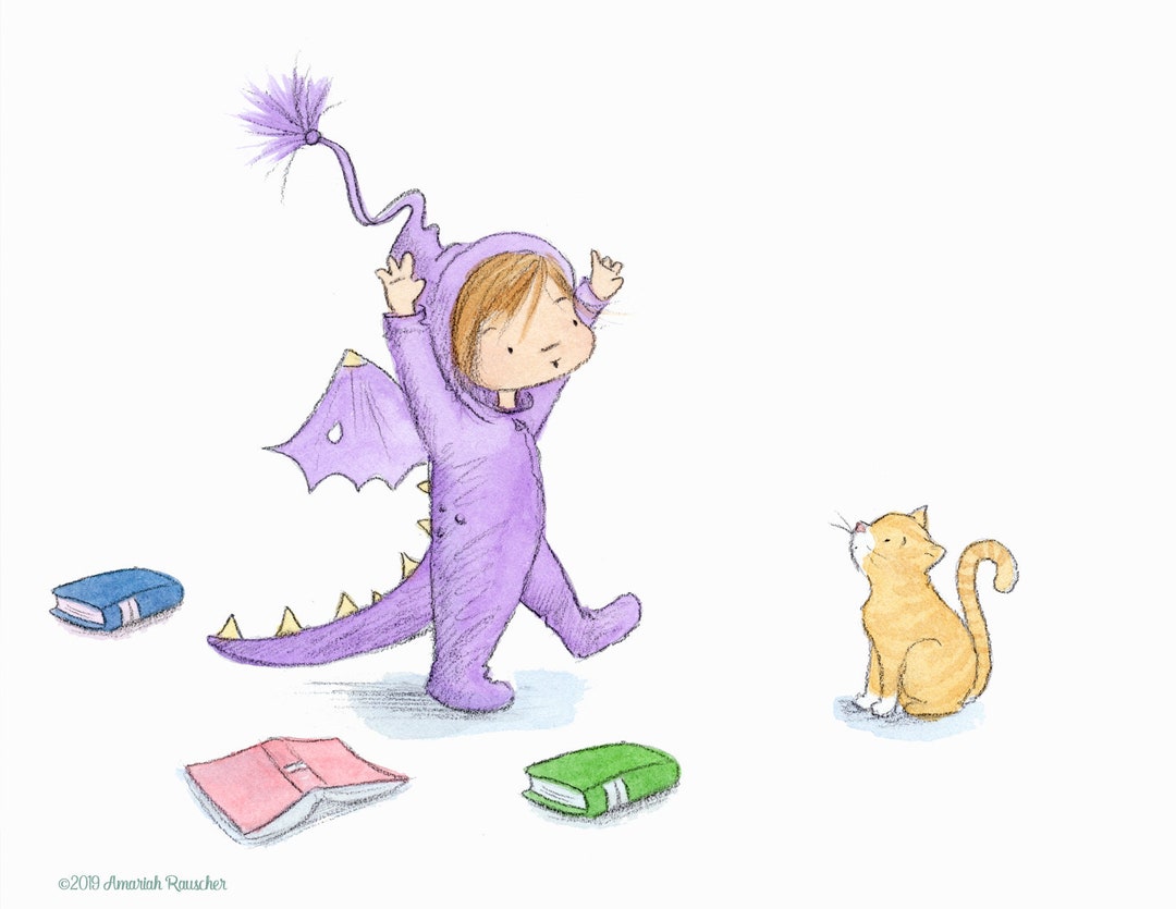 Keep Calm and Put on Your Dragon Costume Art Print - Etsy