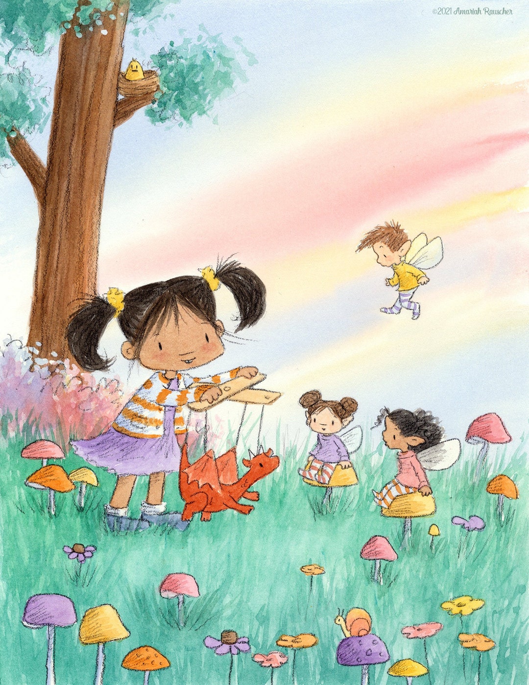 A Puppet Show Art Print Etsy