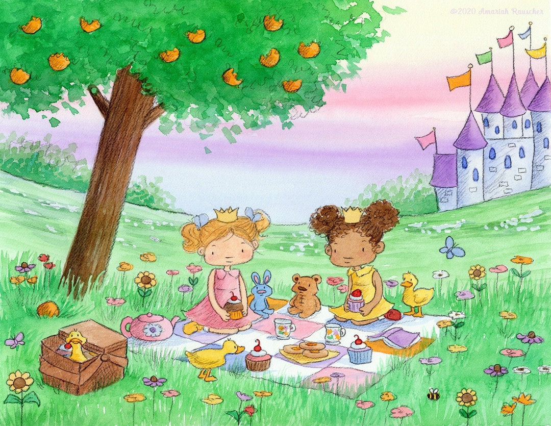 Princess Picnic Fine Art Print - Etsy