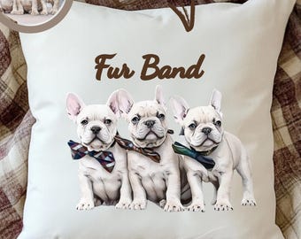 Custom Pet Pillow with Your Dog or Cat Photo, Personalized Pet Portrait Pillow Cover or Full Pillow, Memorial Gift, Sizes 14" to 20"