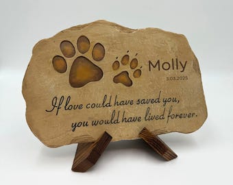 Pet Memorial Stones Dog Memorial Stones Dog Garden Stones Grave Markers Loss Stones Perfect Pet Dog Memorial Gift to Your Beloved Pet