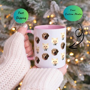 Custom Pet Mug Using Pet Photo, Name Custom Dog Mug Dog Coffee Cup Personalized Pet Mugs Dog Mom Mug Personalized Personalized Cat Face Mug