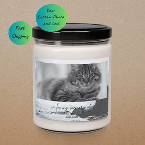 Pet Memorial Candle, Custom Pet Memorial, Loss of Dog, Pet Remembrance Gift, Pet Sympathy For Fur Parents,  Loss Of Cat, Pet Memorial Gift