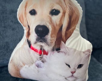 Personalized Pet Pillow, Dog Pillow, Animal Decorative Pillow, Dog