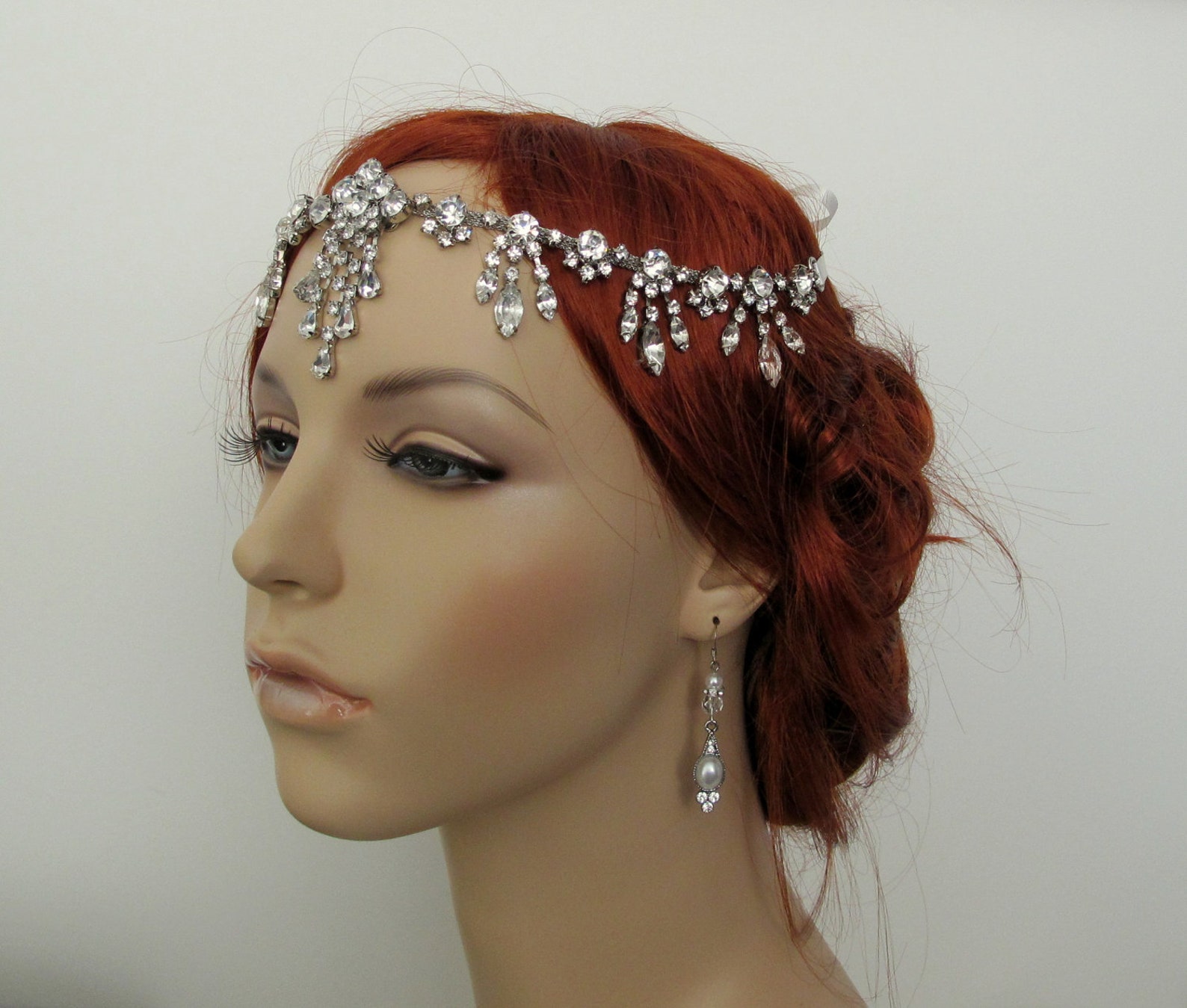 1920s bridal headpiece