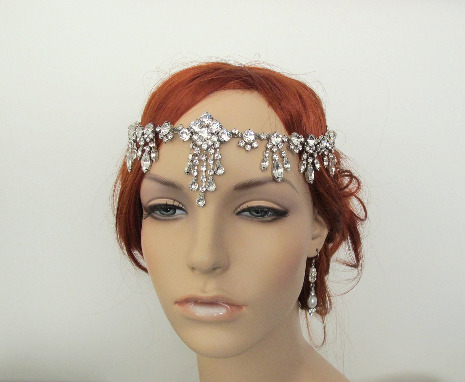 1920s bridal headpiece