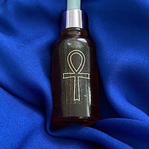 Tintura orgánica de rosa sagrada y loto azul